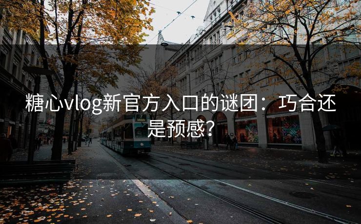 糖心vlog新官方入口的谜团：巧合还是预感？